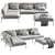 Nordic Elegance: Bonan Lounge Sofa 3D model small image 23