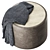 Luxury Pilar Ottoman for Home 3D model small image 2