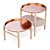 Hirundo Copper Accent Side Tables 3D model small image 10