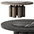 Movimento Mammuth Dining Table, Metal-Stone-Wood 3D model small image 2