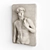 Marble David Wall Relief Sculpture 3D model small image 2