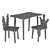 Dimdom Kids 3-Piece Children's Table and Chairs Set 3D model small image 3