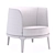 Ergonomic Lounge Chair with Style 3D model small image 4