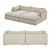 Ultimate Lounging Double Chaise Sectional 3D model small image 2