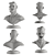 Hand-Carved Comic Character Sculptures 3D model small image 4