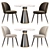 Modern Dining Set Furniture Collection 3D model small image 3