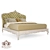 Handcrafted Baroque Bed Nika 3D model small image 1