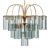 Crystal Cascade Brass Chandelier 3D model small image 1