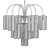 Crystal Cascade Brass Chandelier 3D model small image 2