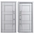 Premium Aluminum Entry Door Nova_027 3D model small image 4