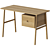 Modern Architect Desk in Natural 3D model small image 1