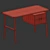 Modern Architect Desk in Natural 3D model small image 4