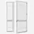 Corona Aluminium Door 176 Render 3D model small image 5