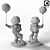 Cosmonaut Decorative Statue in 3 Colors 3D model small image 4