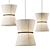 Modern Fabric Tokio Lighting Fixture 3D model small image 1