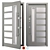 Modern Aluminum Entry Door Nova_019 3D model small image 1