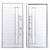 Modern Aluminum Entry Door Nova_019 3D model small image 4
