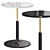 Sleek Black Round Bar Table 3D model small image 2