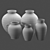 Handcrafted Clay Vases Collection 3D model small image 6