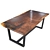 Slab Wooden Table | High-resolution Texture 3D model small image 2