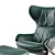 Swedish Modern Outdoor Lounge Chair 3D model small image 5