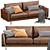 Modern Sofa 3D Model Kit 3D model small image 2