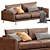 Modern Sofa 3D Model Kit 3D model small image 5