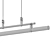  Sleek Minimalist Linear Pendant Light 3D model small image 3