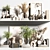 Modern Decorative Shelf Set 3D model small image 1