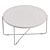 Elegant Marble White Gold Coffee Table 3D model small image 3