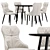 Trendy Neli Dining Chair and Clovis Table 3D model small image 1