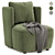 Elvina Fabric Armchair - 3 Color Options 3D model small image 2