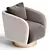 Elegant HER Armchair by Stylish Club 3D model small image 2