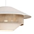 Woven Mixed Pendant Light Elm 3D model small image 2