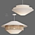 Woven Mixed Pendant Light Elm 3D model small image 4