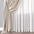  3D Render Curtain Model - 62824 Polys 3D model small image 3