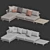 Contemporary Outdoor Lounge Set 3D model small image 4