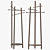 Wooden Standalone Coat Rack Model 3D model small image 4