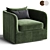 Modern Swivel Chair with Corona 3D model small image 1