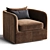 Modern Swivel Chair with Corona 3D model small image 2