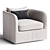 Modern Swivel Chair with Corona 3D model small image 3