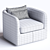 Modern Swivel Chair with Corona 3D model small image 4