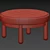 Plush Boucle Ottoman by Amber Lewis 3D model small image 4