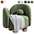 Stylish Manon Armchair by Nohohome 3D model small image 3