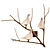 Poetic Alabaster Bird Wall Lights 3D model small image 1