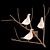 Poetic Alabaster Bird Wall Lights 3D model small image 2