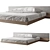 Modern Bed with High Quality dimensions 3D model small image 1