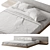 Modern Bed with High Quality dimensions 3D model small image 2