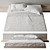 Modern Bed with High Quality dimensions 3D model small image 3