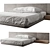 Modern Bed Frame with Specifications 3D model small image 1